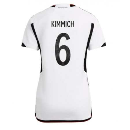 Tyskland Joshua Kimmich 6 Matchtröjor Dam Hemma Fotbollströja VM 2022 Tyskland Joshua Kimmich 6 Matchtröjor Dam Hemma Fotbollströja VM 2022